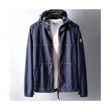 [몽클레어]Moncler 2020 Mens Logo Casual Denim Jackets - 몽클레어 2020 남성 로고 캐쥬얼 데님 자켓 Moc01597x.Size(s 