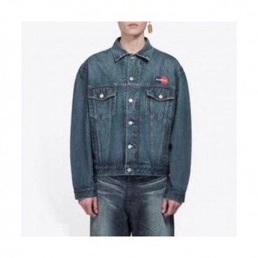 [발렌시아가]Balenciaga 2019 Mens Logo Casual Denim Jackets - 발렌시아가 2019 남성 로고 캐쥬얼 데님 자켓 Bal0602x.Size(m 