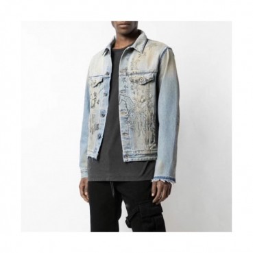 Off-white 2020 Mens Logo Casual Denim Jackets 