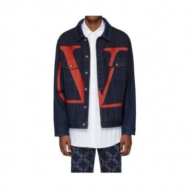 [발렌티노]Valentino 2020 Mens Mordern Logo Denim Jackets - 발렌티노 2020 남성 모던 로고 데님 자켓 Val0371x.Size(m 