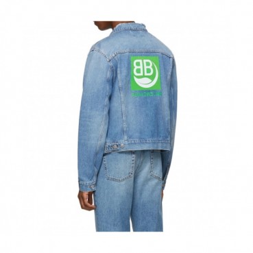 [발렌시아가]Balenciaga 2019 Mens Logo Casual Denim Jackets - 발렌시아가 2019 남성 로고 캐쥬얼 데님 자켓 Bal0544x.Size(s 