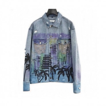Palm Angels 2020 Mens Logo Denim Jackets - 팜 엔젤스 2020 남성 로고 데님 자켓 Palm0116x.Size(m 