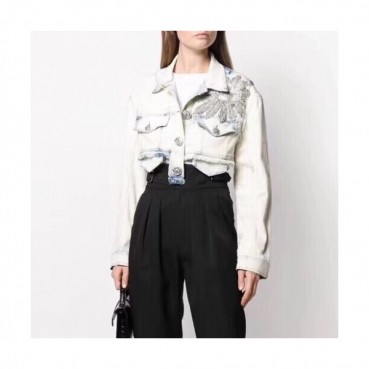 [발망]Balmain 2020 Womens Casual Flower Denim Jackets - 발망 2020 여성 캐쥬얼 플라워 데님 자켓 Balm0088x.Size(s 