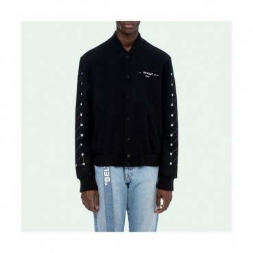Off-white 2020 Mens Logo Casual Wool Jackets 