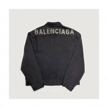 Balenciaga 2019 Mens Logo Denim Jacket - 발렌시아가 2019 남성 로고 오버사이즈 데님 자켓 Bal0360x.Size(s 