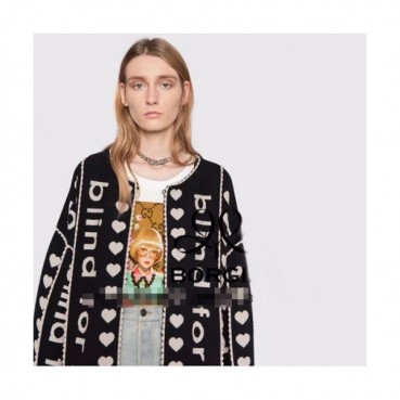Gucci 2019 Womens Trendy Wool Jacket - 구찌 2019 여성 트렌디 울 자켓 Guc01819x.Size(Free).블랙