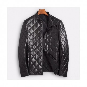 Louis vuitton 2019 Mens Logo Leather Down Jacket - 루이비통 2019 남성 로고 가죽 다운 자켓 Lou01433x.Size(l 