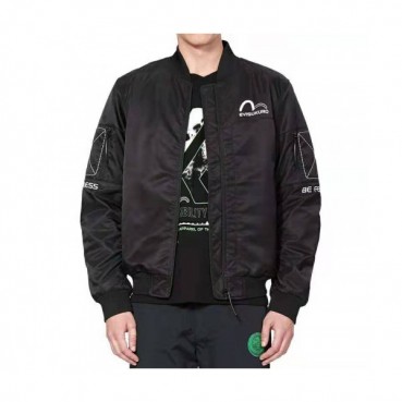 Evisu Mens Embroidery Evisukuro Casual Down Jacket - 에비수 2019 남성 자수 갈매기 캐쥬얼 솜옷 자켓 Evi21x