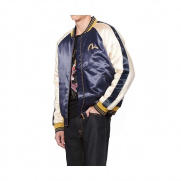 Evisu Mens Embroidery Evisukuro Casual Down Jacket - 에비수 2019 남성 자수 갈매기 캐쥬얼 솜옷 자켓 Evi20x