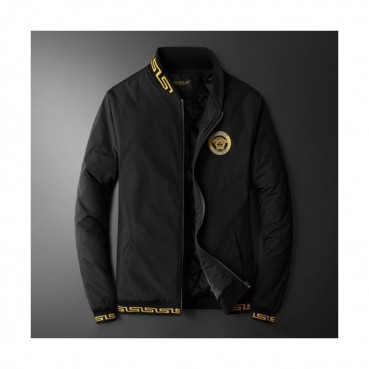 Versace 2019 Logo Mens Logo Down Jacket- 베르사체 2019 남성 로고 솜못 자켓 Ver0344x.Size(m 