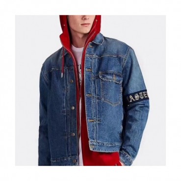Mastermind Japan Mens Skull Denim Jacket - 마스터마인드 재팬 2019 남성 스컬 로고 데님 자켓 Mas0032x.Size(m 
