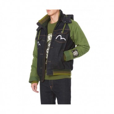 Evisu Mens Embroidery Evisukuro Casual Jacket - 에비수 2019 남성 자수 갈매기 캐쥬얼 자켓 Evi08x
