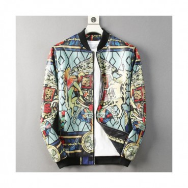 Versace 2019 Mens Casual Zip-up Jacket 