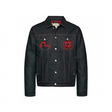 Evisu Mens Embroidery Evisukuro Casual Jacket - 에비수 2019 남성 자수 갈매기 캐쥬얼 자켓 Evi05x