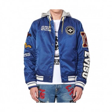 Evisu Mens Embroidery Evisukuro Casual Jacket - 에비수 2019 남성 자수 갈매기 캐쥬얼 자켓 Evi03x