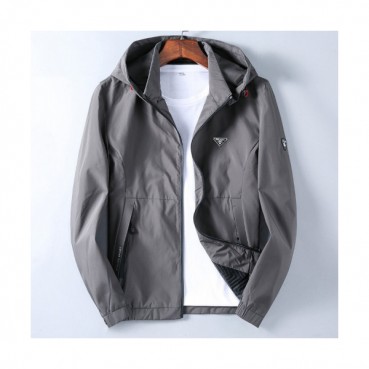 Prada 2019 Mens Steel Logo Casual Cotton Jacket - 프라다 2019 남성 스틸 로고 캐쥬얼 코튼 자켓 Pra0683x.Size(m