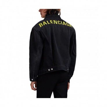 Balenciaga 2019 Mens Logo Oversize Denim Jacket - 발렌시아가 2019 남성 로고 오버사이즈 데님 자켓 Bal0262x.Size(xs 