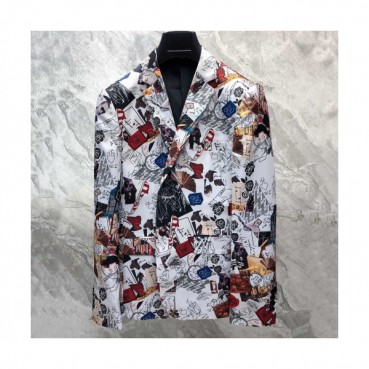 Fendi 2019 Mens Printing Cajual Cotton Suit Jacket - 펜디 남성 프린팅 캐쥬얼 코튼 슈트 자켓 Fen0262x.Size(m 