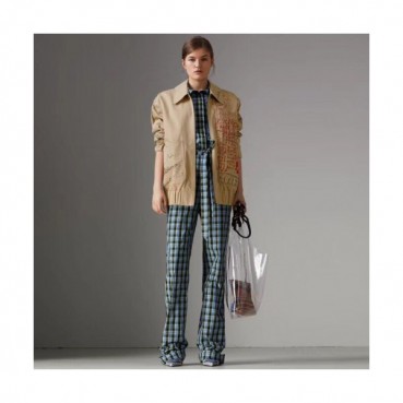 Burberry 2019 Ladies Vintage Graffit Cotton Jacket - 버버리 여성 빈티지 그래피티 코튼 자켓 Bur0718x.Size(s).카멜