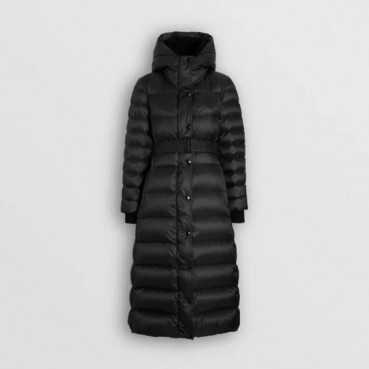 버버리 여성 블랙 롱패딩 - Burberry Womens Black Long Padding 