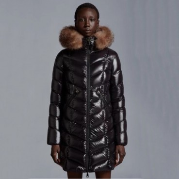 몽클레어 여성 블랙 롱 패딩 - Moncler Womens Black Down Padding 