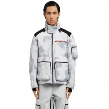 프라다 남성 화이트 패딩 자켓 - Prada Mens White Jackets 