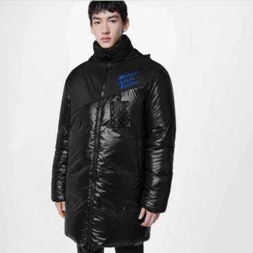 루이비통 남성 모던 블랙 양면패딩 - Louis vuitton Mens Black Padding 
