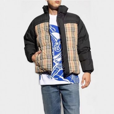 버버리 남성 블랙 다운 양면패딩 - Burberry Mens Black Padding 