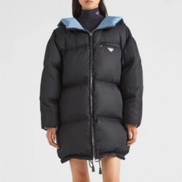 프라다 여성 블랙 다운 패딩 - Prada Womens Black Down Padding