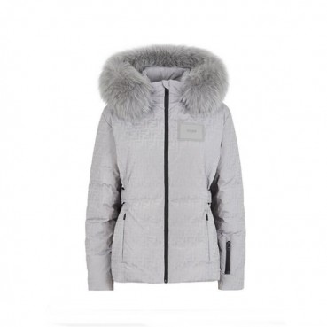 펜디 여성 구스다운 그레이 패딩 - Fendi Womens Gray Padding 