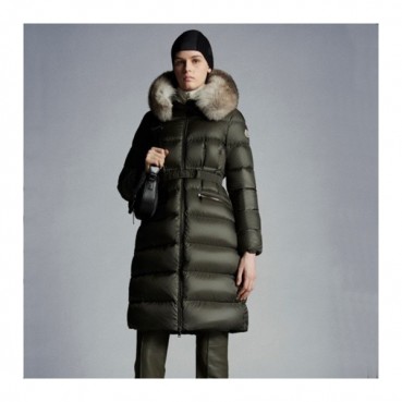 몽클레어 여성 구스다운 카키 롱패딩 - Moncler Womens Khaki Padding 