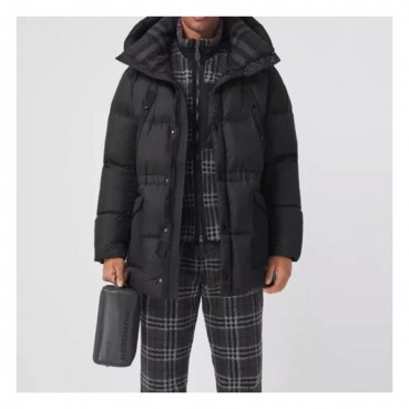 버버리 남성 블랙 구스다운 롱패딩 - Burberry Mens Black Padding 