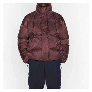 디올 남성 구스다운 버건디 패딩 - Dior Mens Burgundy Padding 