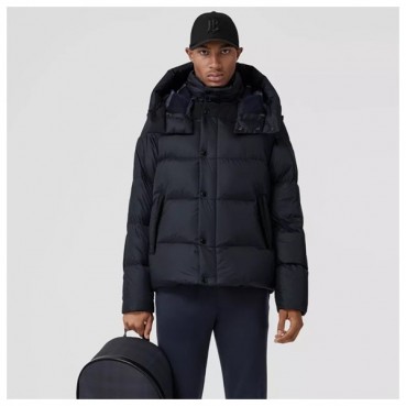 버버리 남성 블랙 구스다운 패딩 - Burberry Mens Black Padding 