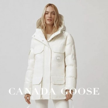 캐나다구스 남/녀 화이트 덕다운 자켓 - Canada goose Unisex White Jackets 