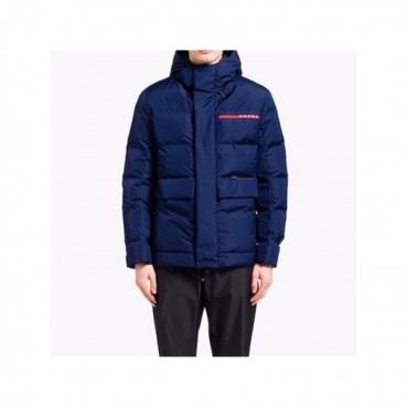 프라다 남성 구스다운 블루 패딩 - Prada Mens Blue Padding 
