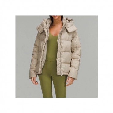 룰루레몬 여성 구스다운 베이지 패딩 - Lululemon Womens Beige Padding 