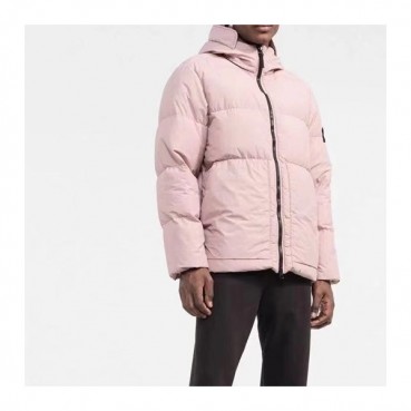스톤아일랜드 남성 핑크 구스다운 패딩 - Stone Island Mens Pink Padding 