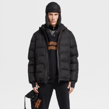 에르메네질도 제냐 남성 구스다운 블랙 패딩 - Ermenegildo Zegna Mens Black Padding 
