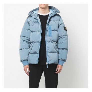 스톤아일랜드 남성 블루 구스다운 패딩 - Stone Island Mens Blue Padding 