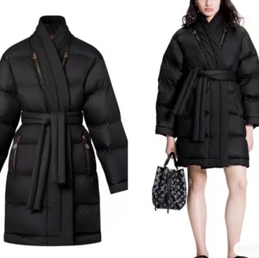 루이비통 여성 구스다운 블랙 패딩 - Louis vuitton Womens Black Padding 