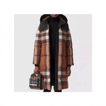 버버리 여성 구스다운 베이지 롱패딩 - Burberry Womens Beige Long Padding 