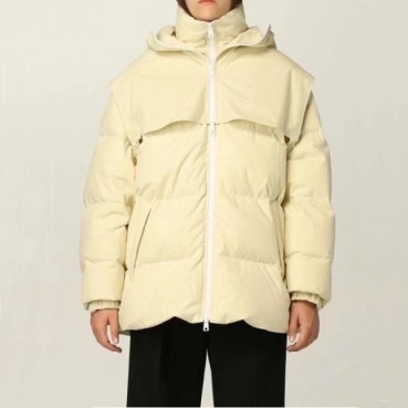 보테가베네타 남/녀 베이지 구스다운 패딩 - Bottega Veneta Unisex Beige Padding 