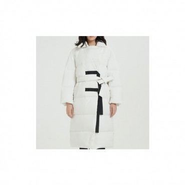 질샌더 여성 구스다운 화이트 롱패딩 - Jil Sander Womens White Padding 