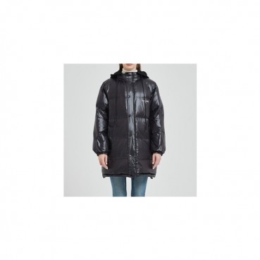 셀린느 여성 블랙 구스다운 롱패딩 - Celine Womens Black Padding 