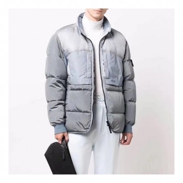 스톤아일랜드 남성 그레이 구스다운 패딩 - Stone Island Mens Gray Padding 