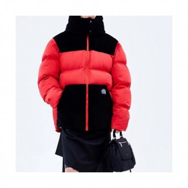 ADER  Unisex Patch Logo Modern Down Padding Red - 아더 2021 남/녀 패치 로고 모던 다운 패딩 Ade0090x Size(A1 