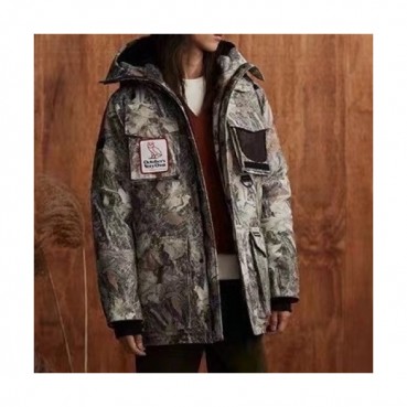 Canada goose  Unisex Patch Logo Casual Goose Down Padding Parka Gray - 캐나다구스 2021 남자 패치 로고 캐쥬얼 구스다운 패딩 파카 Can0381x Size(xs 