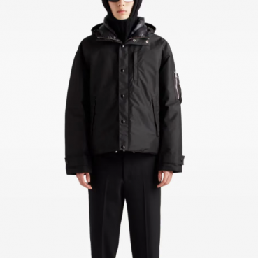 프라다 남성 구스다운 블랙 패딩 자켓- Prada Mens Black Padding 