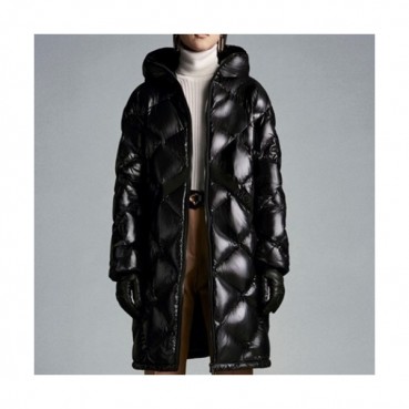 Moncler  Womens Patch Logo Modern Duck Down Padding Black - 몽클레어 2021 여성 패치 로고 모던 덕다운 패딩 Moc02430x Size(0 